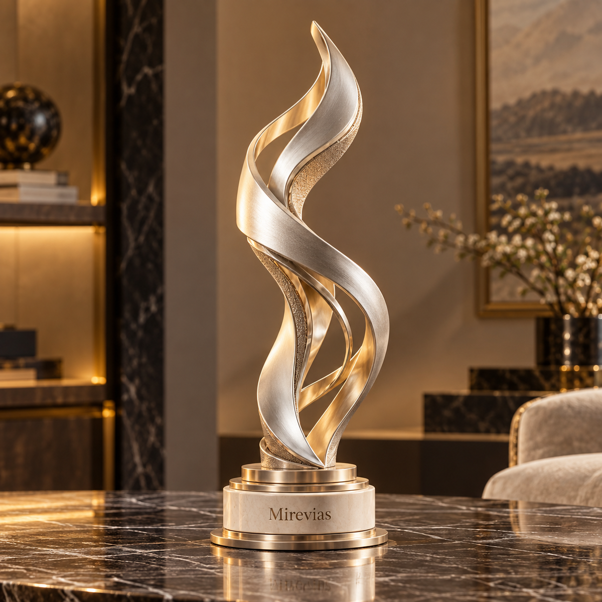 Elzaraly™ Flowing Grace Metal Sculpture
