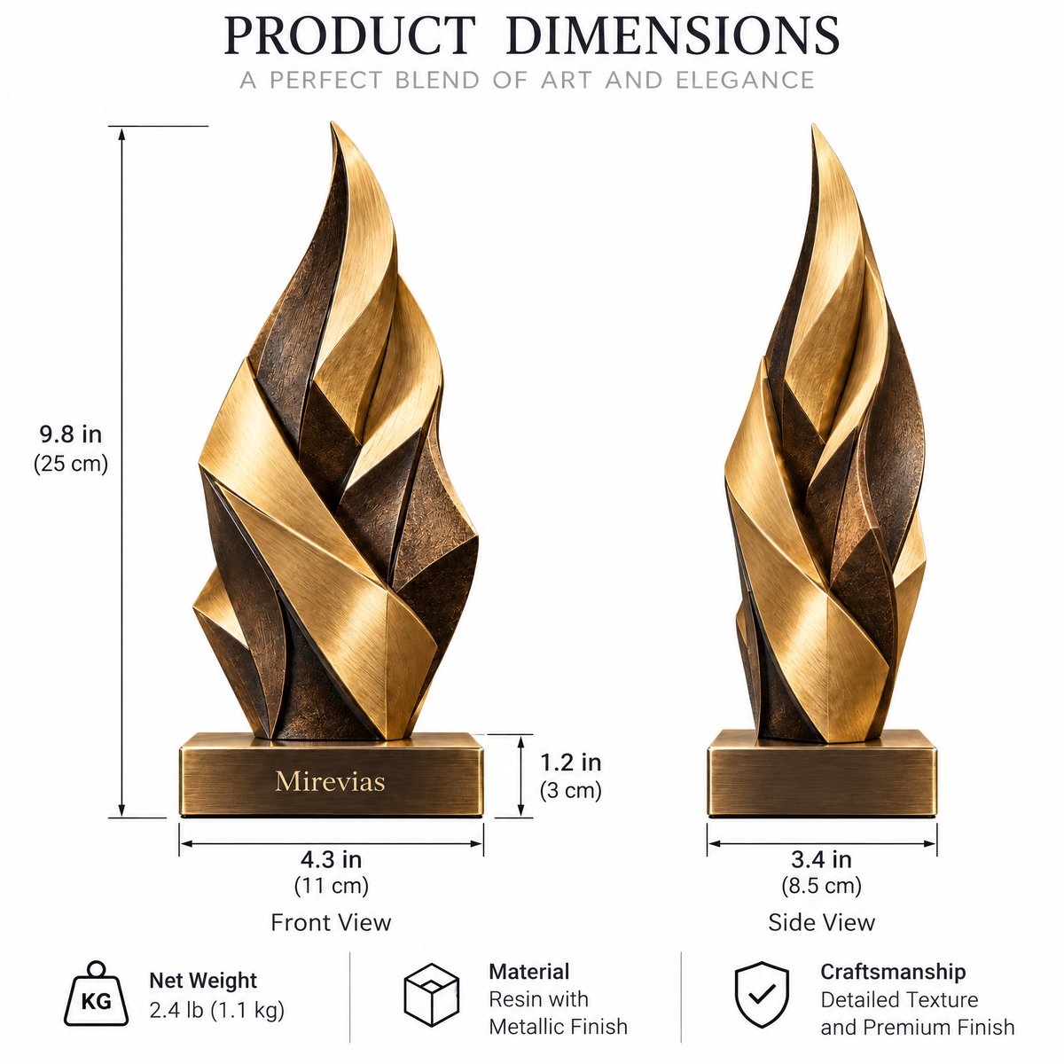 Elzaraly™ Eternal Ember Metal Sculpture