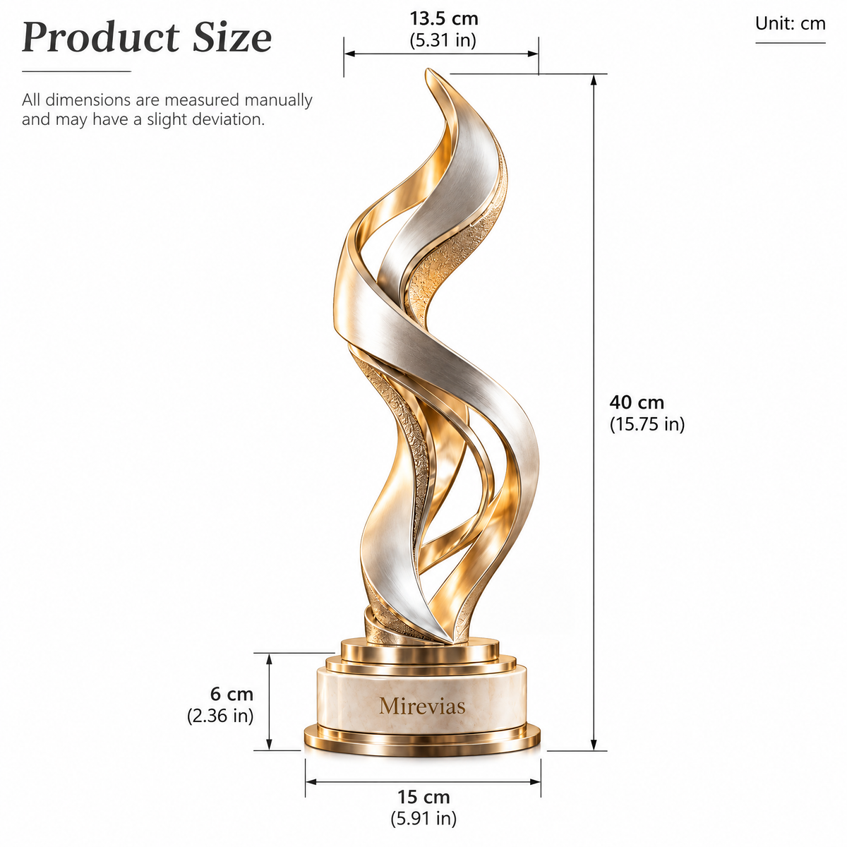 Elzaraly™ Flowing Grace Metal Sculpture