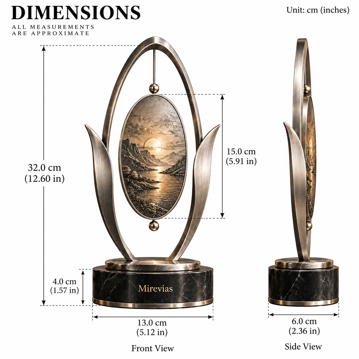 Elzaraly™ Still Horizon Metal Sculpture