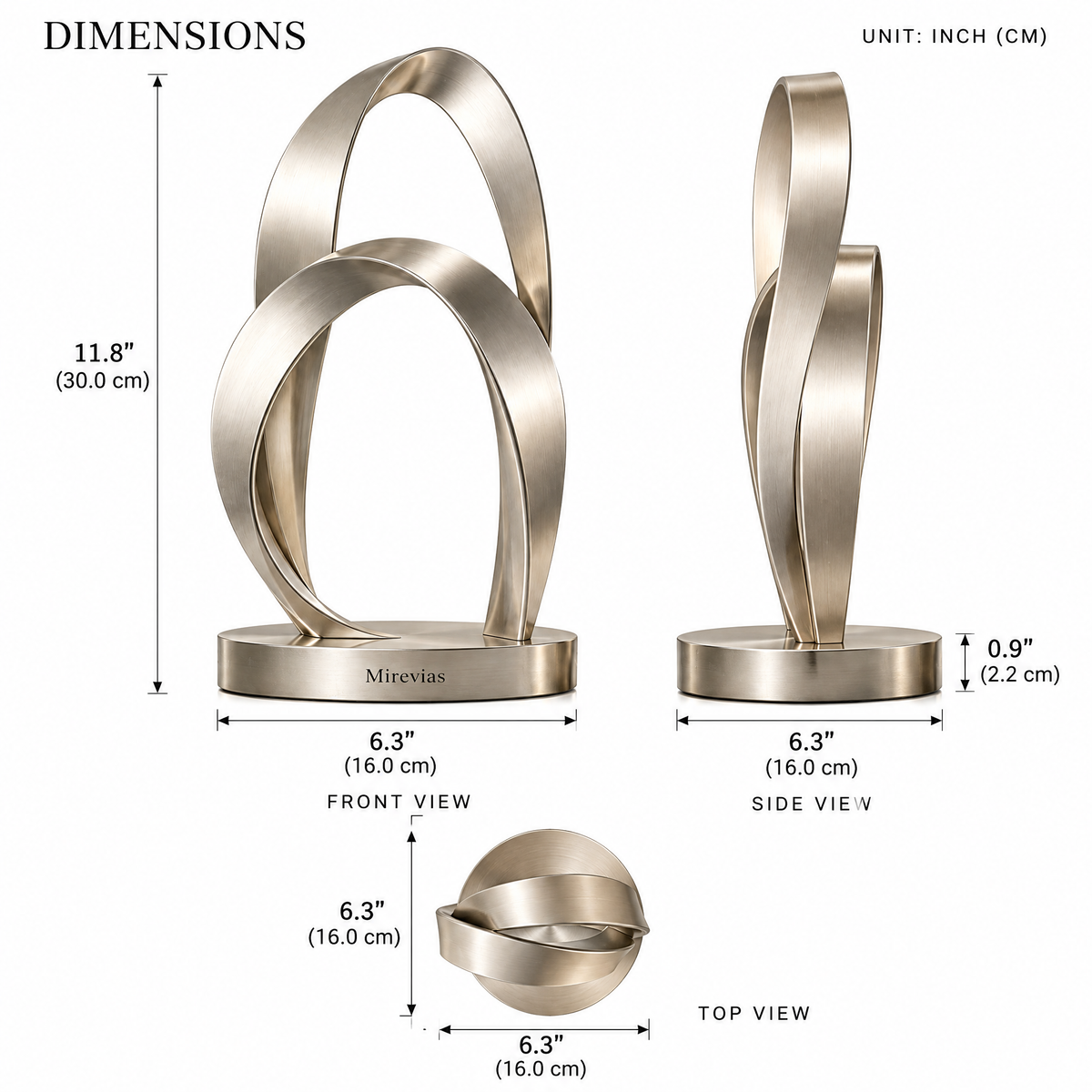 Elzaraly™ Interwoven Harmony Metal Sculpture