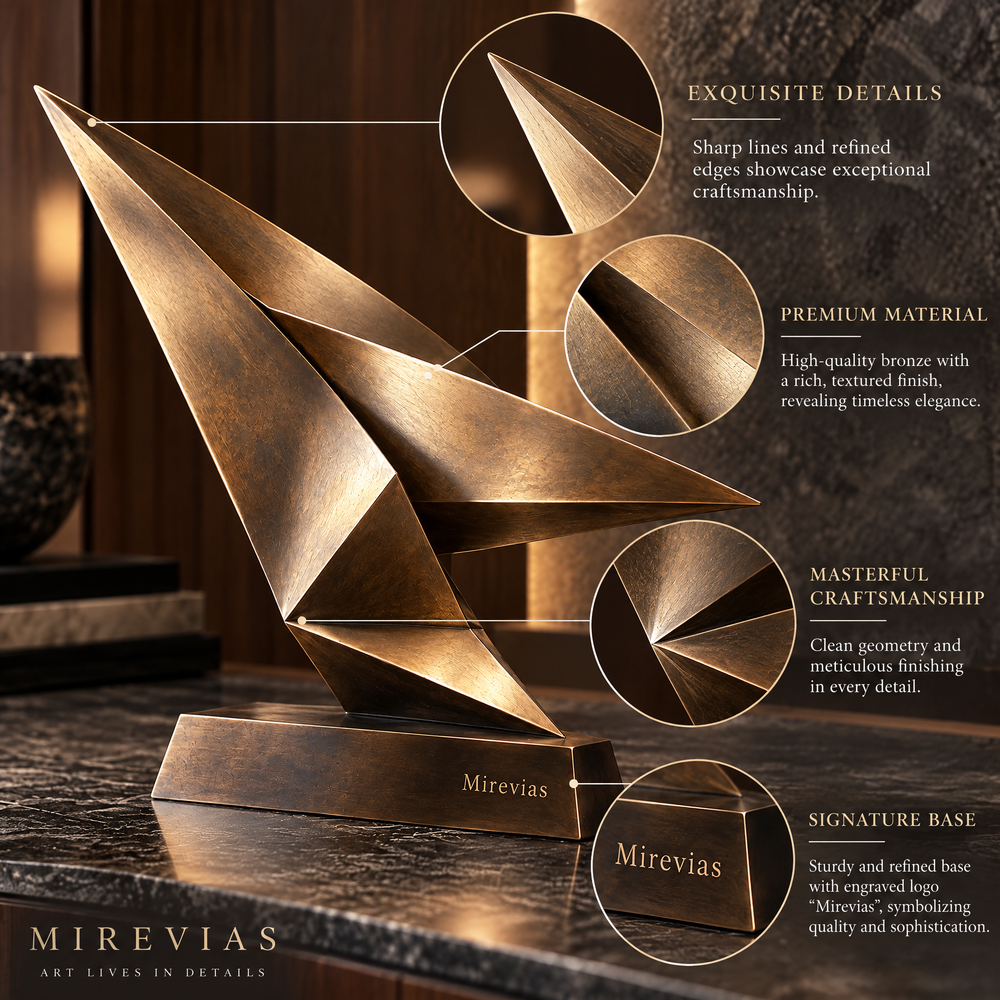 Elzaraly™ Ascend Geometric Metal Sculpture