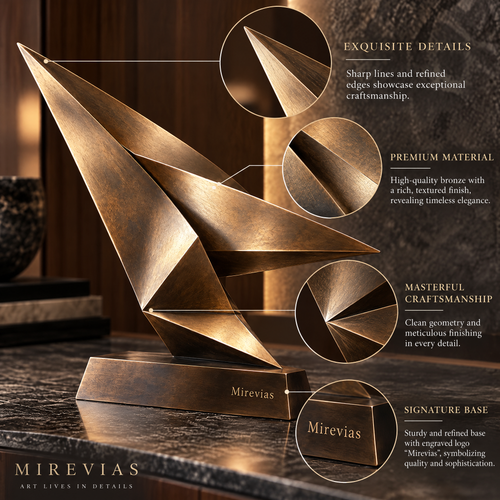 Elzaraly™ Ascend Geometric Metal Sculpture